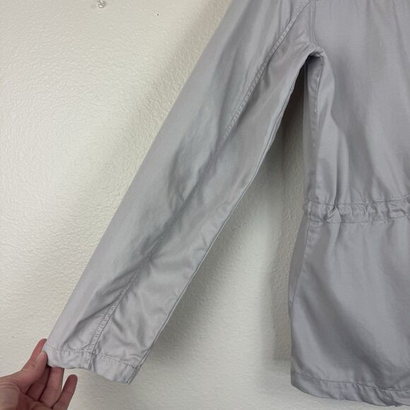 Max Jeans Drape Open Front Drawstring Waist Tencel Jacket Gray Khaki Small - Picture 11 of 13